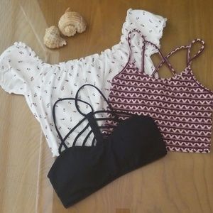 3pc Crop Top Bundle Asst Sizes Fits like Small